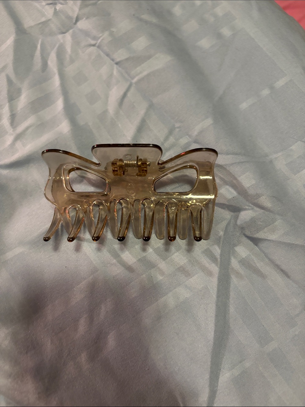 Clear Beige Hair Claw Clip - Women Accessories